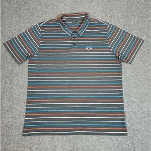 Oakley Mens Golf Tennis Polo Shirt Size Xl Gay Red White Blue Striped